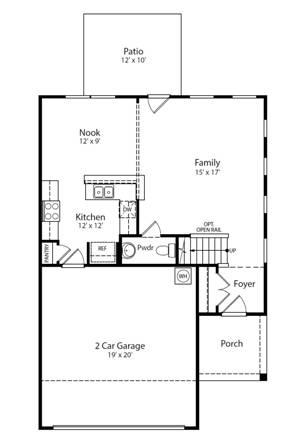332 Beautyberry Road Summerville, SC 29486 - Photo 20 of 21 Berkeley-1st floor plan