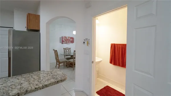 a view of kitchen living room