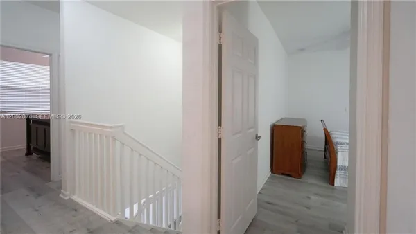 a view of a room with door