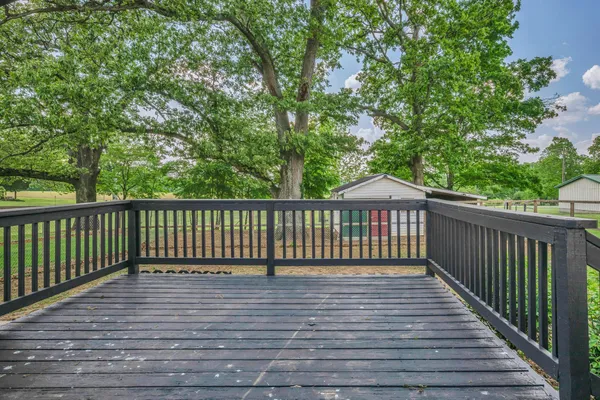 a view of deck with a backyard
