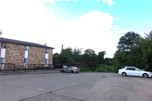 a car parked on the side of a road