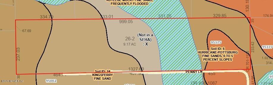 95001 Dirt Road Fernandina Beach, FL 32034 - Photo 8 of 9 GIS w Flood