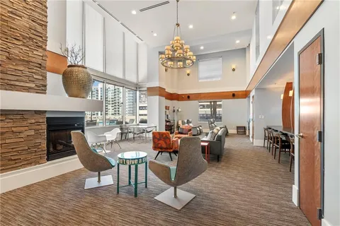 a view of outdoor space with seating area