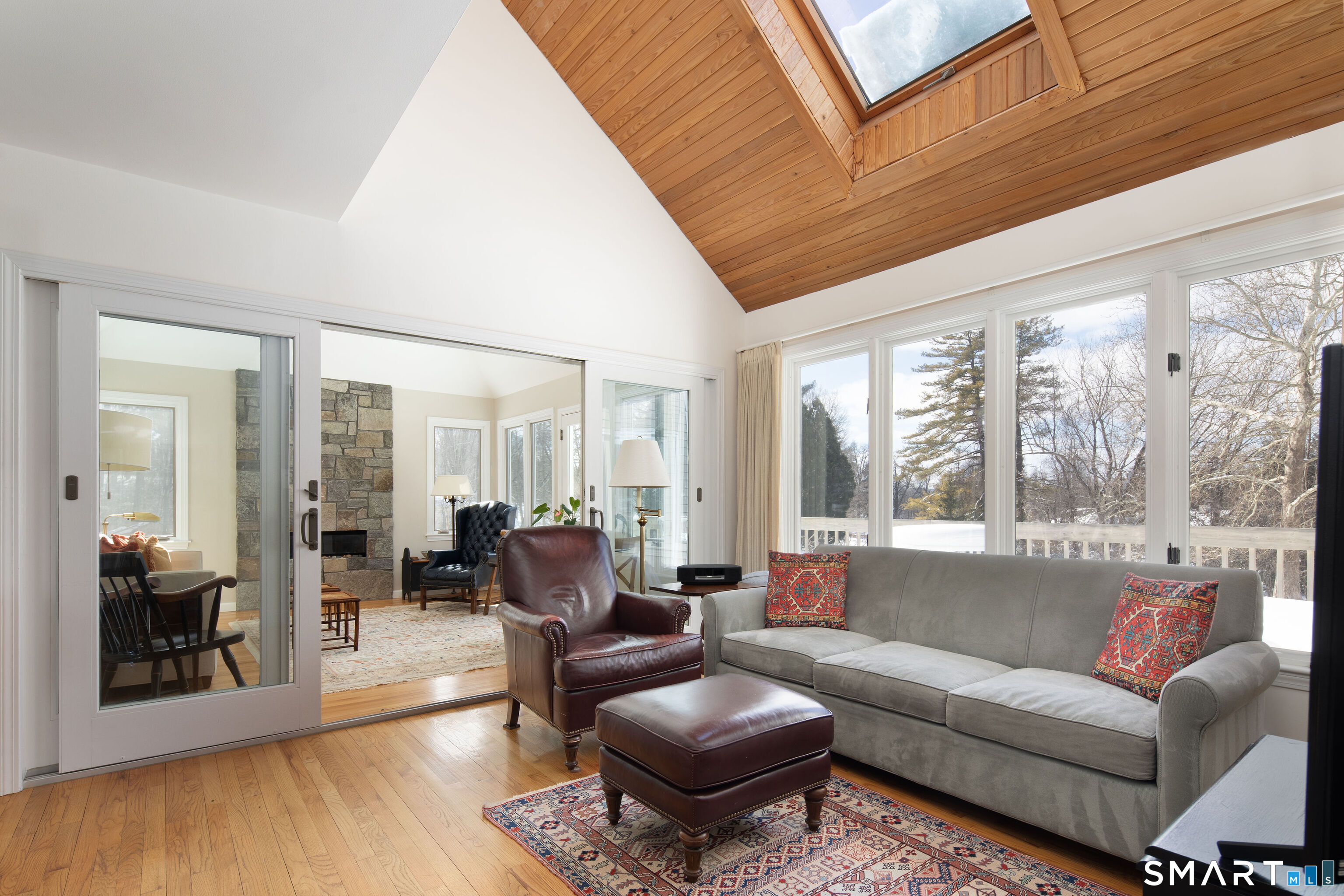 59 Cornwall Bridge Road Sharon, CT 06069 - Photo 9 of 26 a living room with furniture and a large window