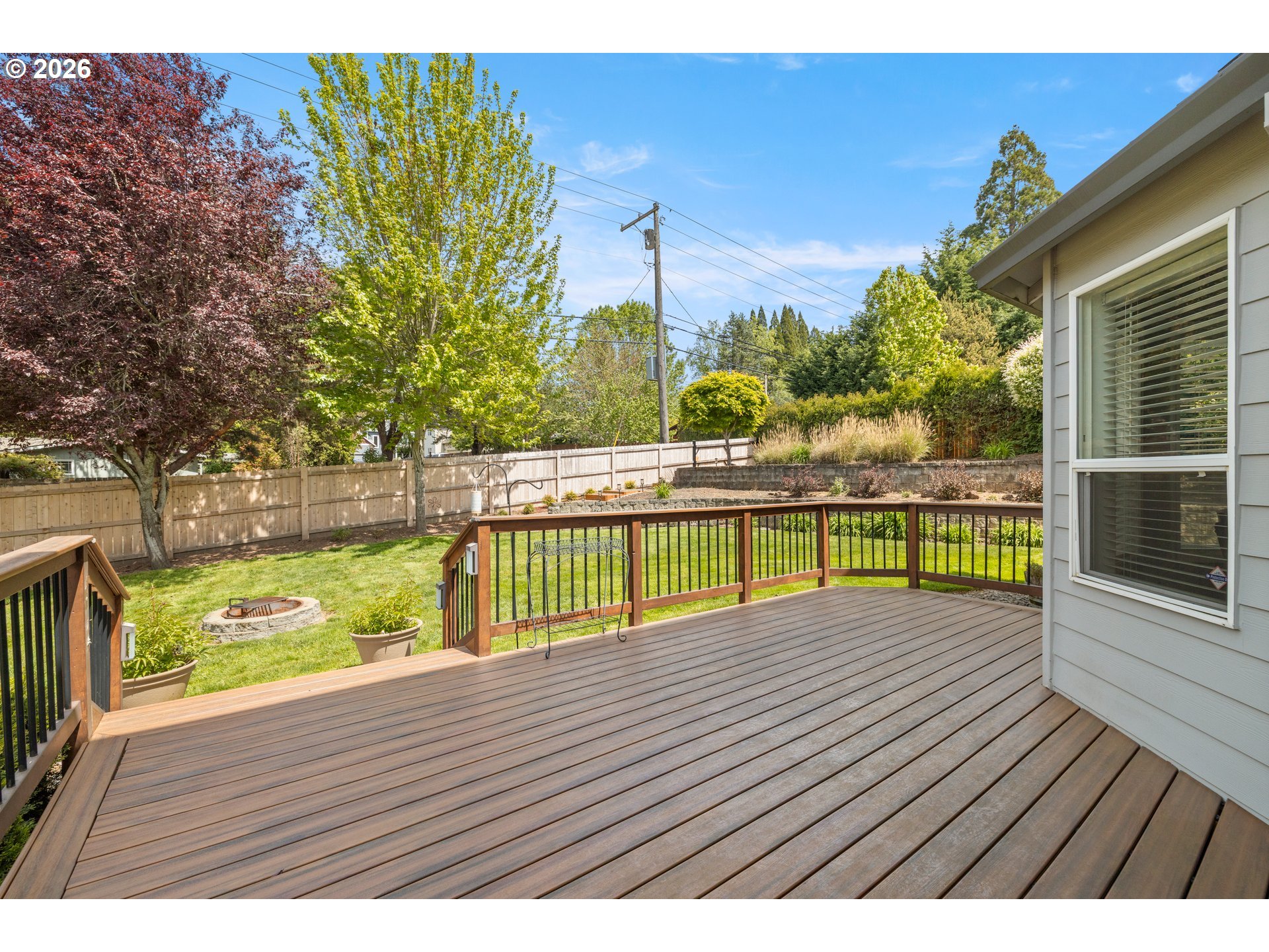 4549 Southeast 10th Terrace Gresham, OR 97080 - Photo 33 of 44 a view of outdoor space with deck and yard