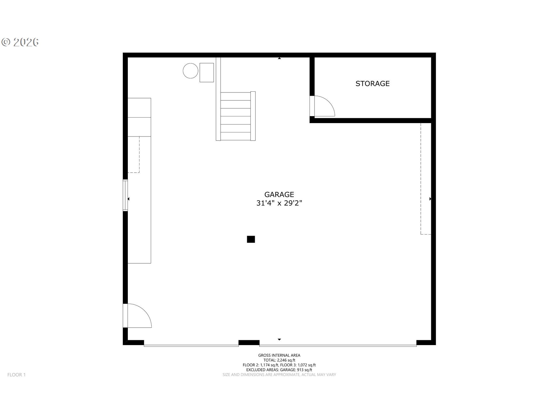 4549 Southeast 10th Terrace Gresham, OR 97080 - Photo 42 of 44 a picture of a floor plan