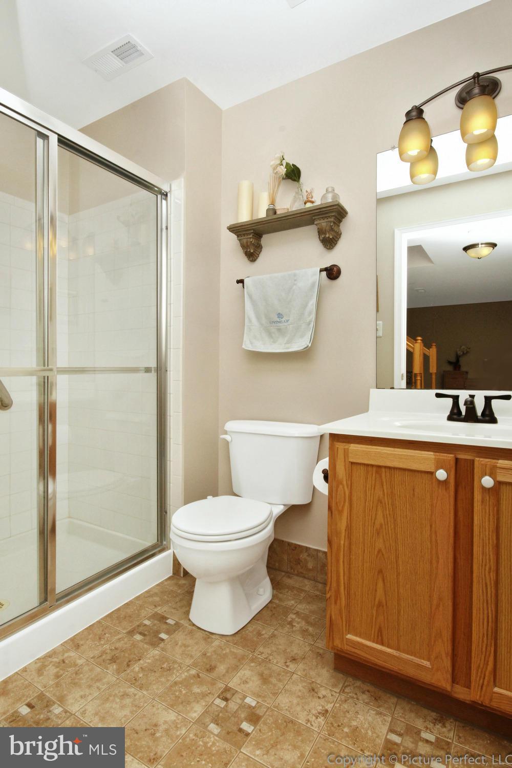 9014 Bealls Farm Road Frederick, MD 21704 - Photo 20 of 30 a bathroom with a toilet a sink and a mirror