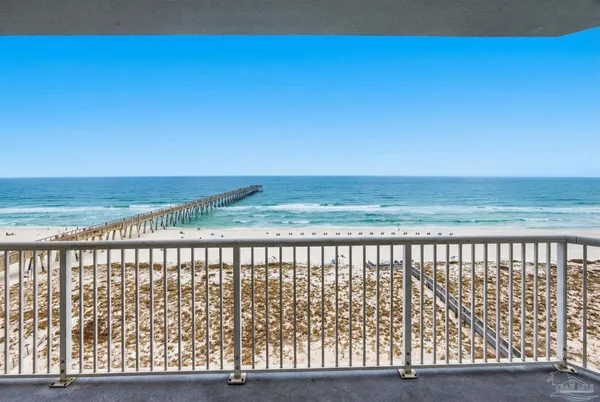 a view of balcony with couch
