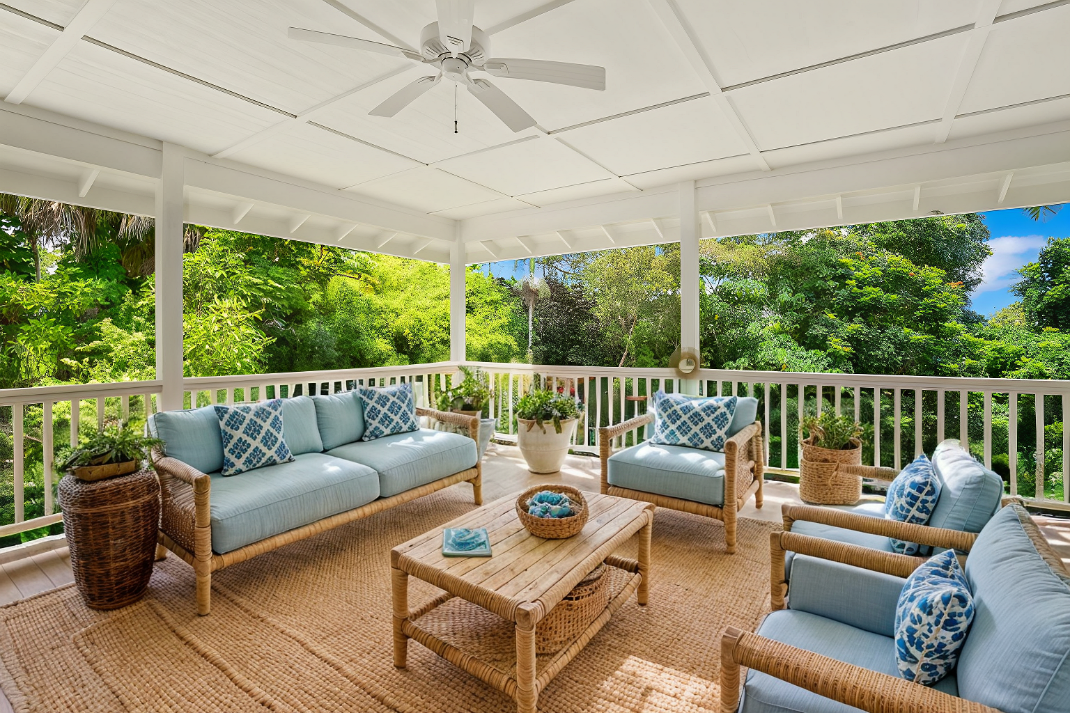 6390 Kalama Road Kapaa, HI 96746 - Photo 1 of 21 a balcony with furniture