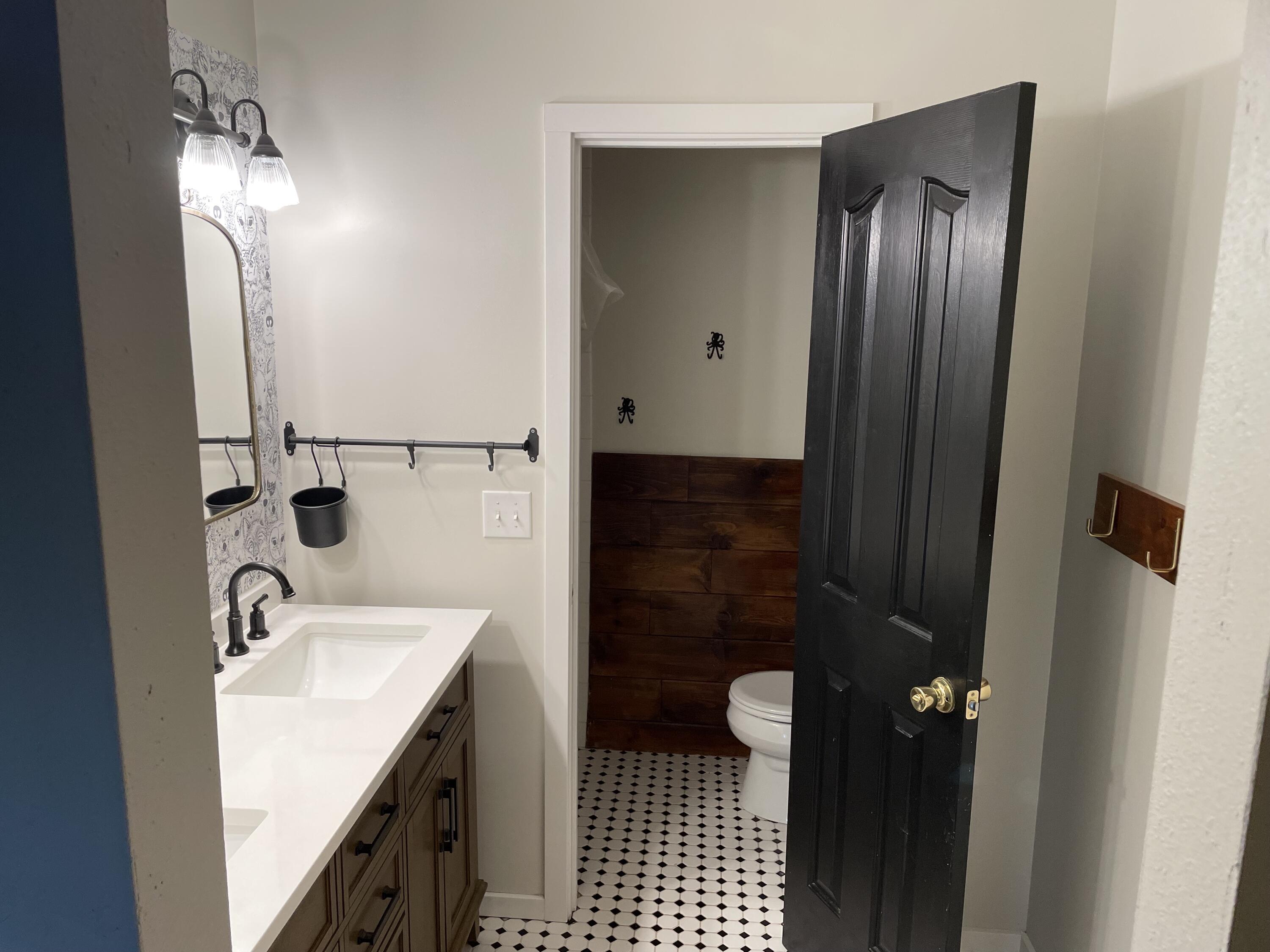 1765 Goose Ranch Road Lewiston, CA 96052 - Photo 61 of 83 a bathroom with a sink a toilet and shower