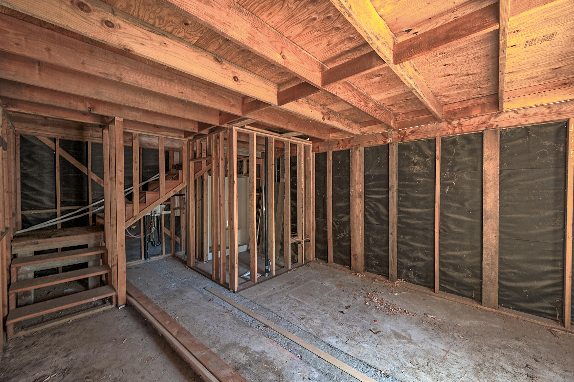 1765 Goose Ranch Road Lewiston, CA 96052 - Photo 68 of 83 a view of an empty room with wooden walls