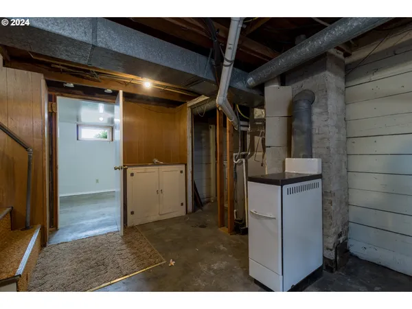 a view of storage and utility room