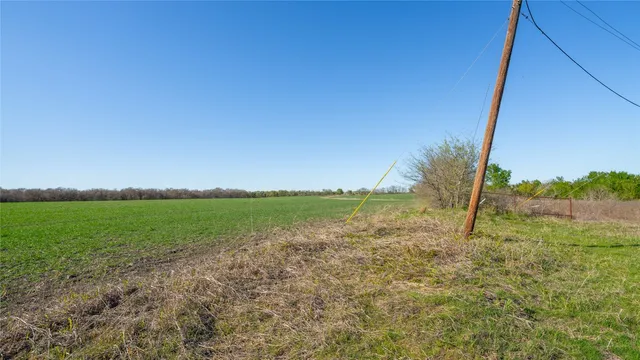 a view of a lake from a yard