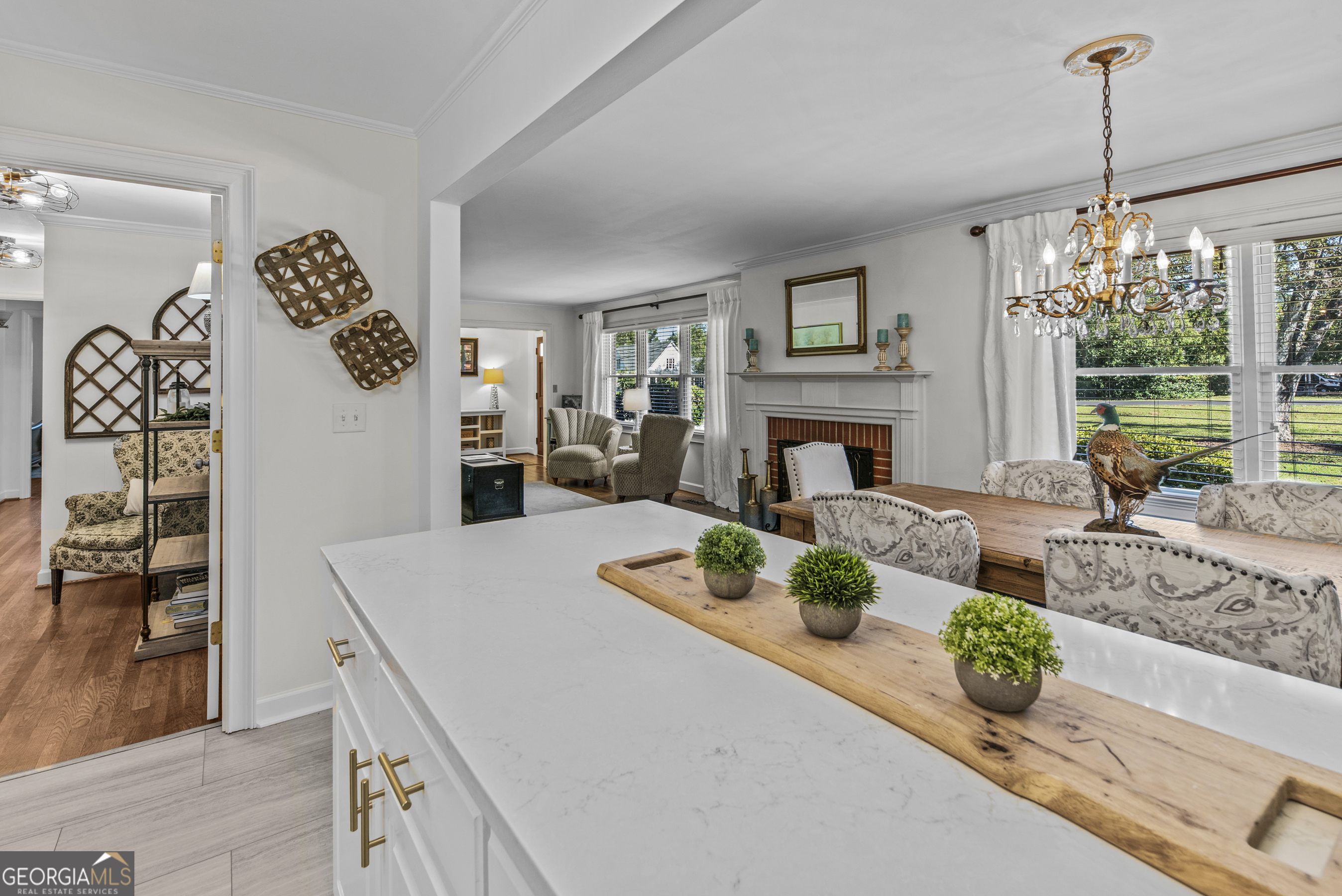 991 Old Post Road Madison, GA 30650 - Photo 26 of 61 a living room with furniture and a fireplace