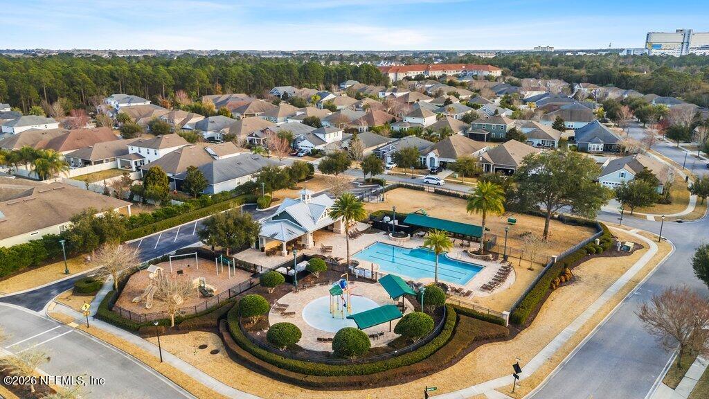 14042 Carson Court Jacksonville, FL 32224 - Photo 36 of 37 an aerial view of a house with a swimming pool