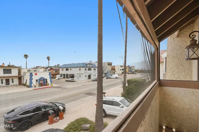 a city view from a balcony