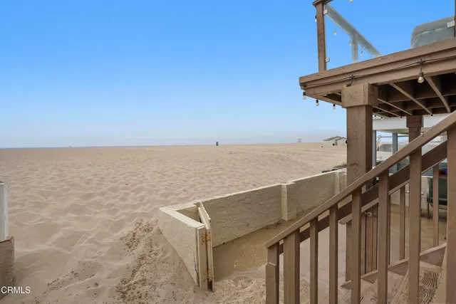 a view of balcony with ocean view