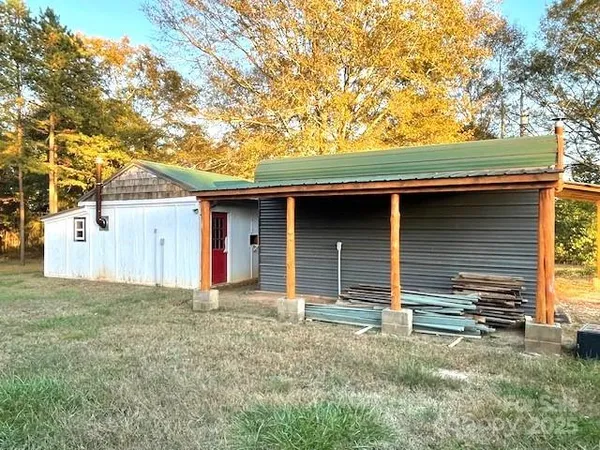 a view of a house with a patio