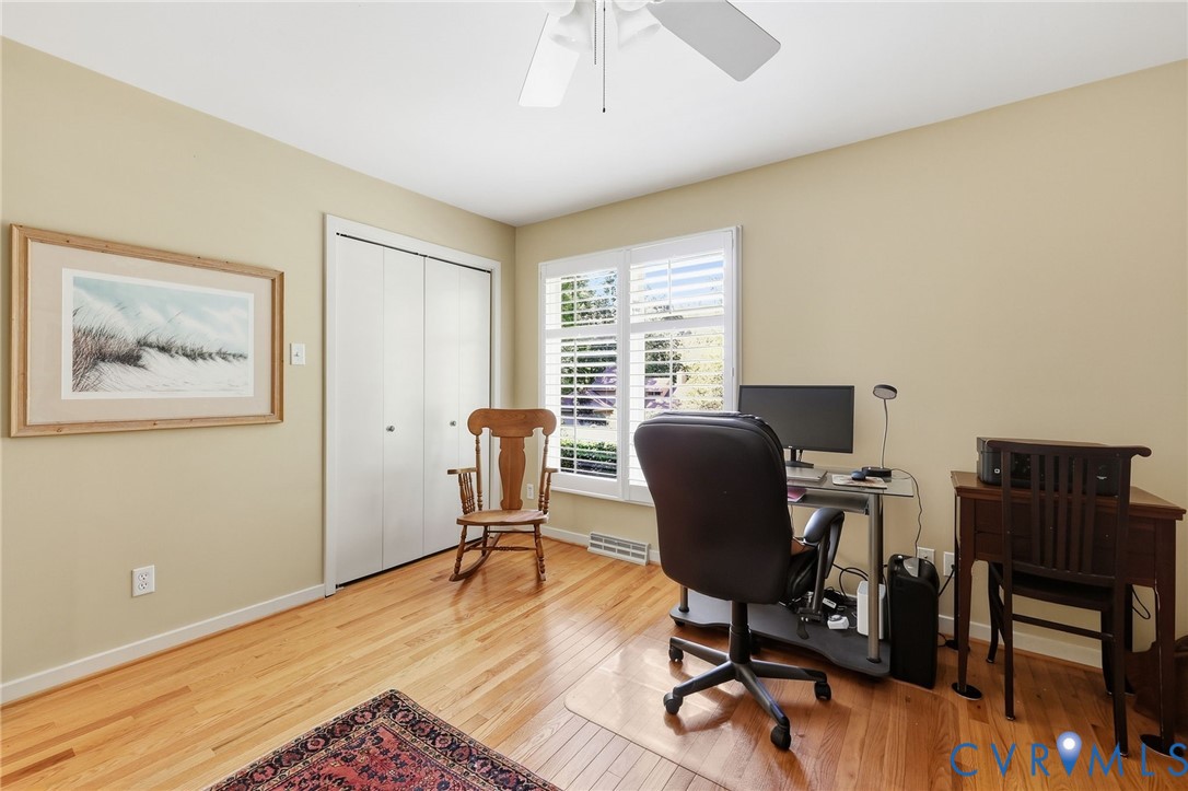 13701 Harbourwood Road Midlothian, VA 23112 - Photo 27 of 37 Bedroom 3 features ceiling fan, double closet, har