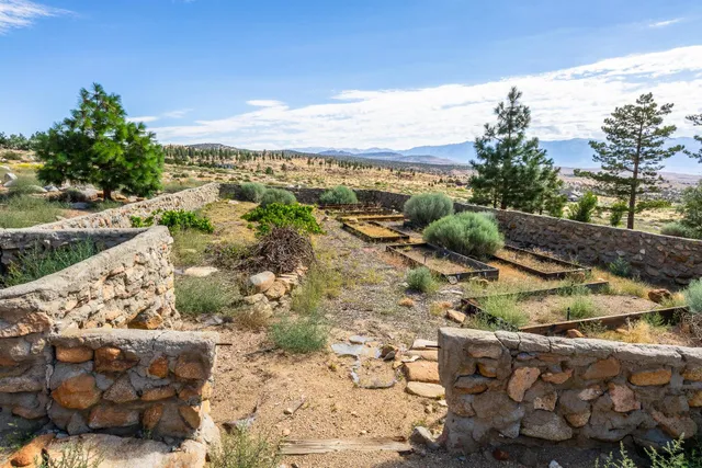 a view of a pathway with a yard