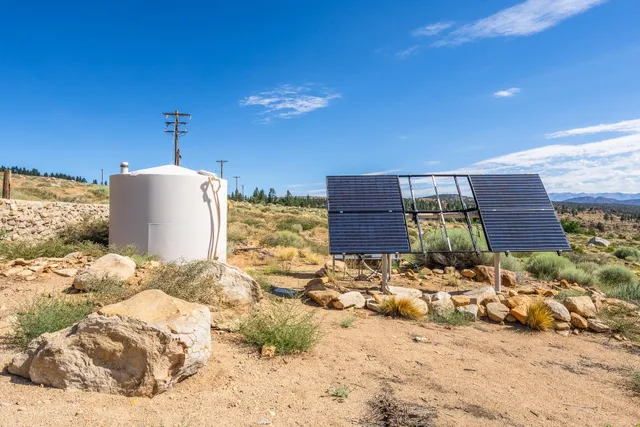 a view of a terrace with city view