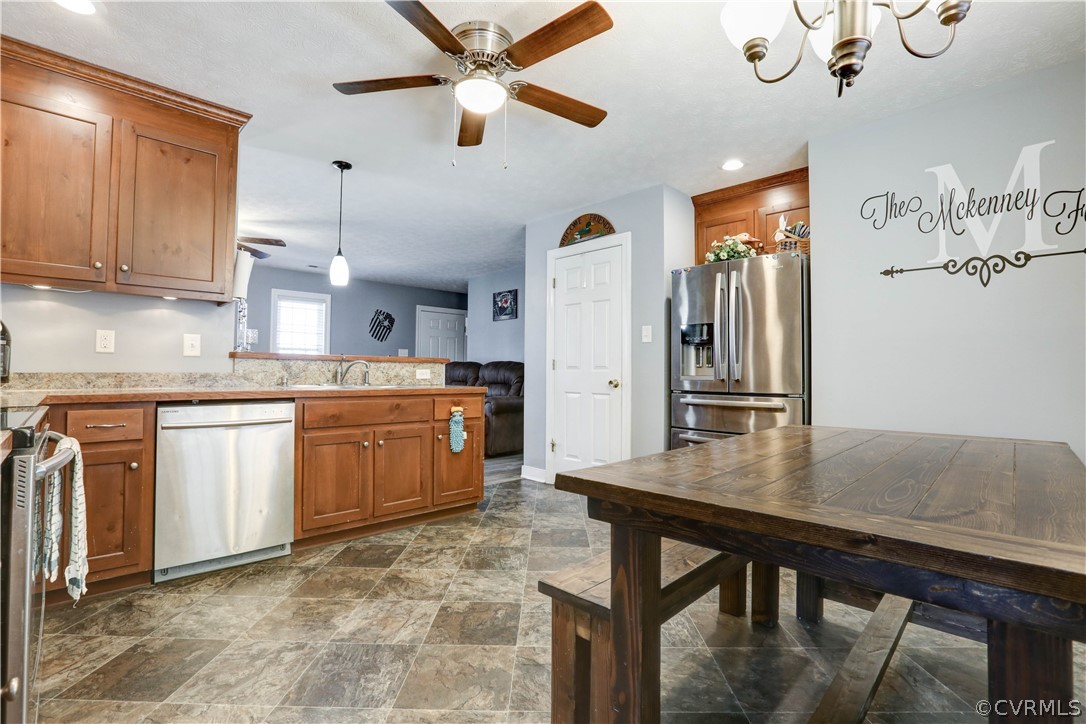 384 Landing Road Manquin, VA 23106 - Photo 12 of 47 Pantry and Built In Fridge Area with Cabinets abov