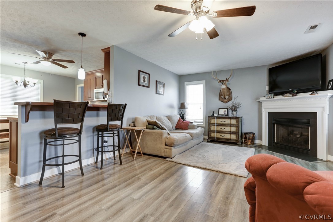 384 Landing Road Manquin, VA 23106 - Photo 14 of 47 Family Room is open to Kitchen bar area.