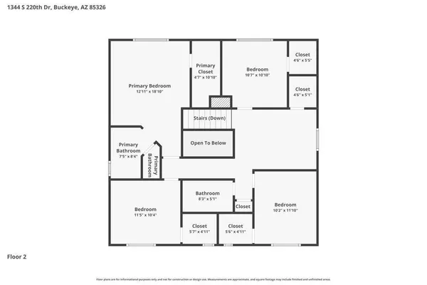 $2,150 | 1344 South 220th Drive, Buckeye, AZ 85326