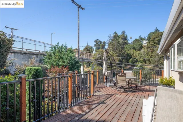 a view of balcony deck and patio