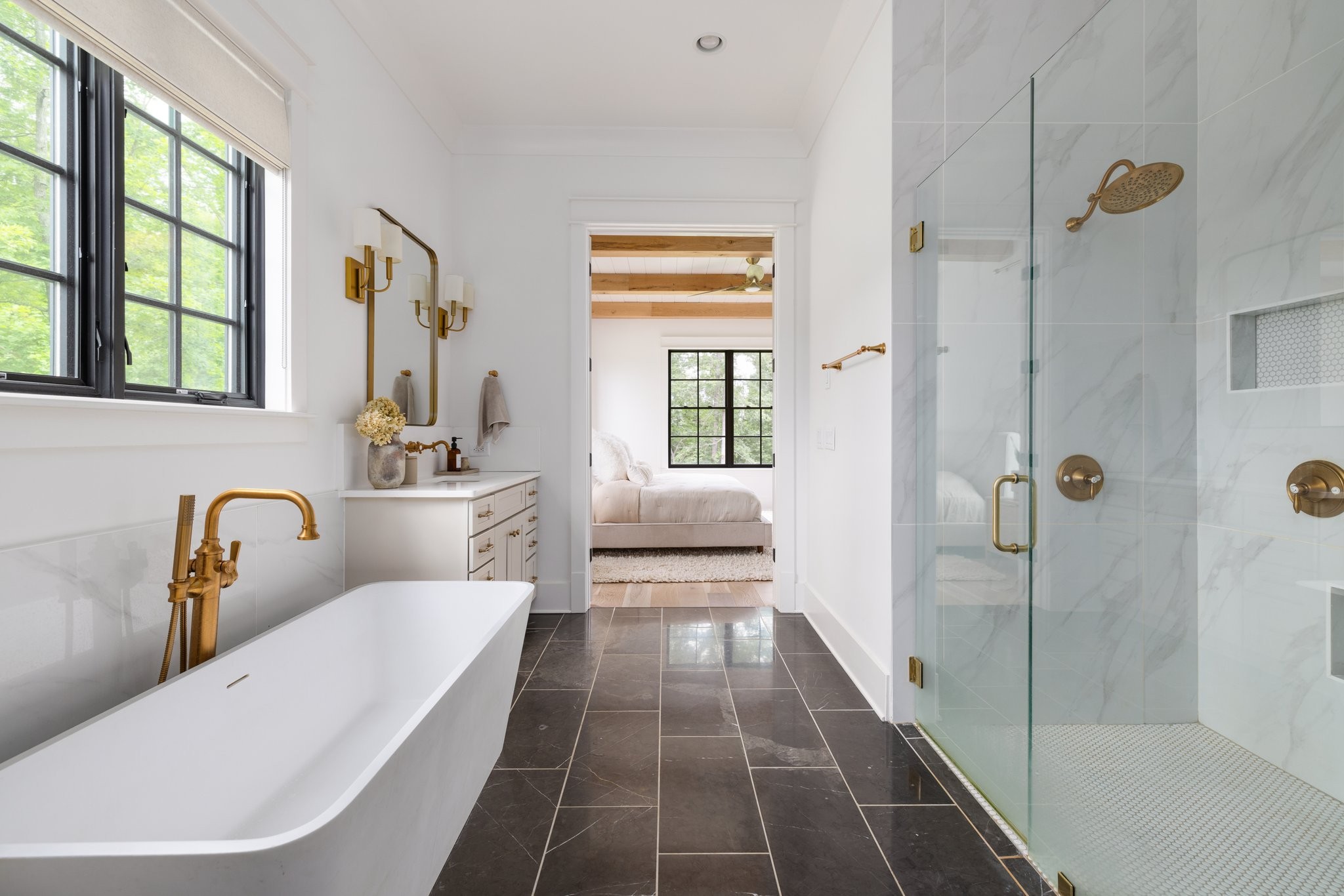 5024 Cobbler Ridge Road Franklin, TN 37064 - Photo 31 of 58 a bathroom with a bathtub and a shower