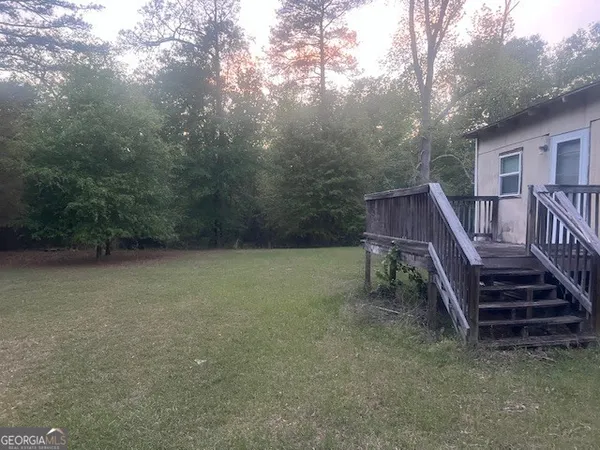 a view of outdoor space and deck