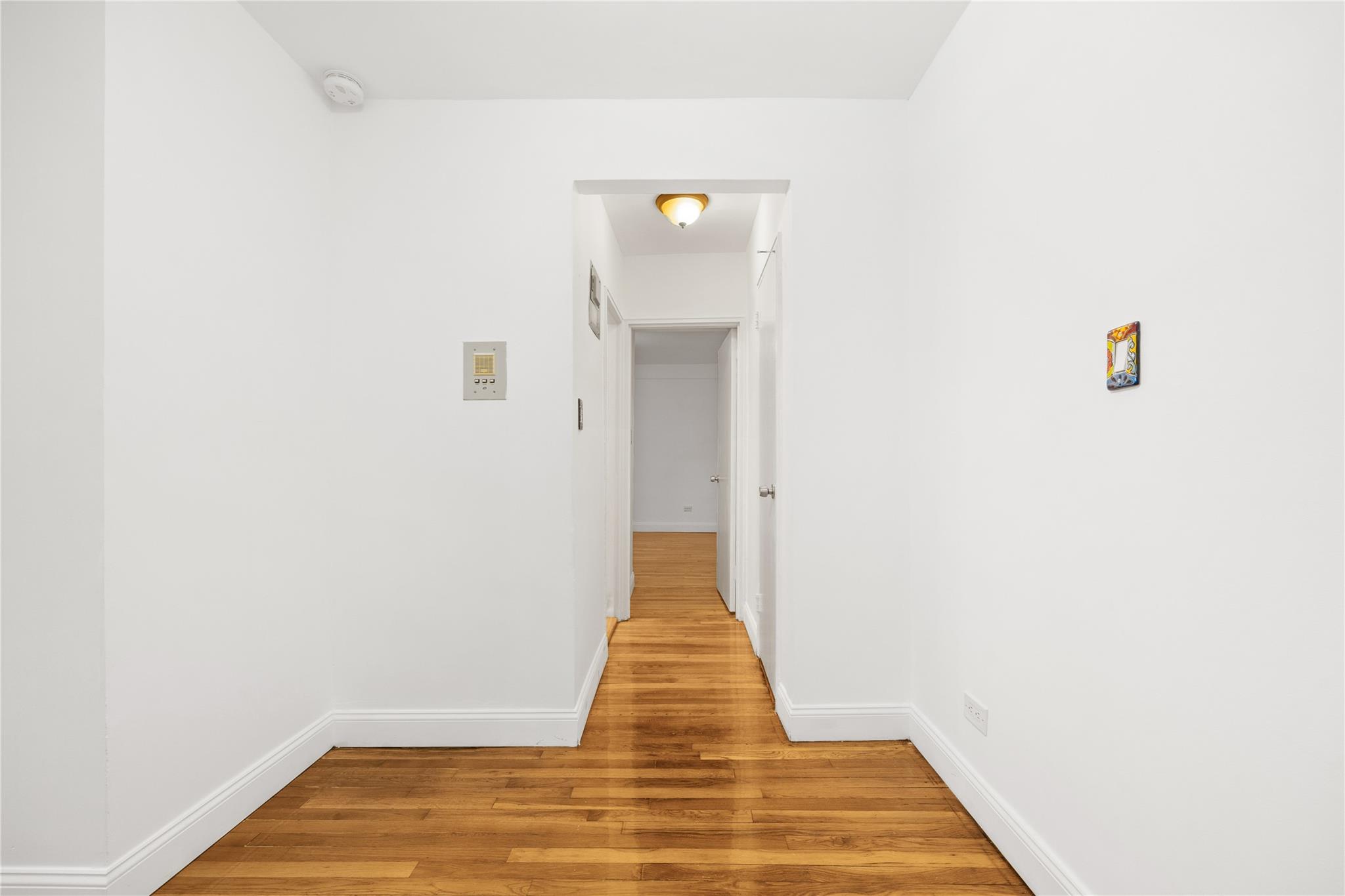 140-10 84th Drive, Unit 1B Queens, NY 11435 - Photo 9 of 32 Corridor featuring light hardwood / wood-style floors