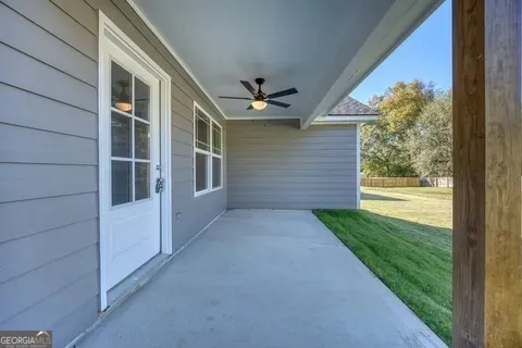 a view of building with outdoor space