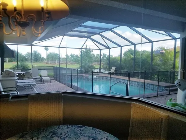 a view of a lake from a balcony