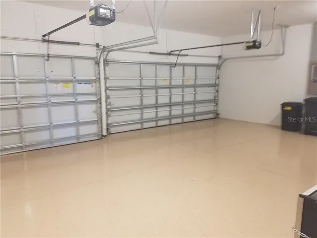 a view of a garage