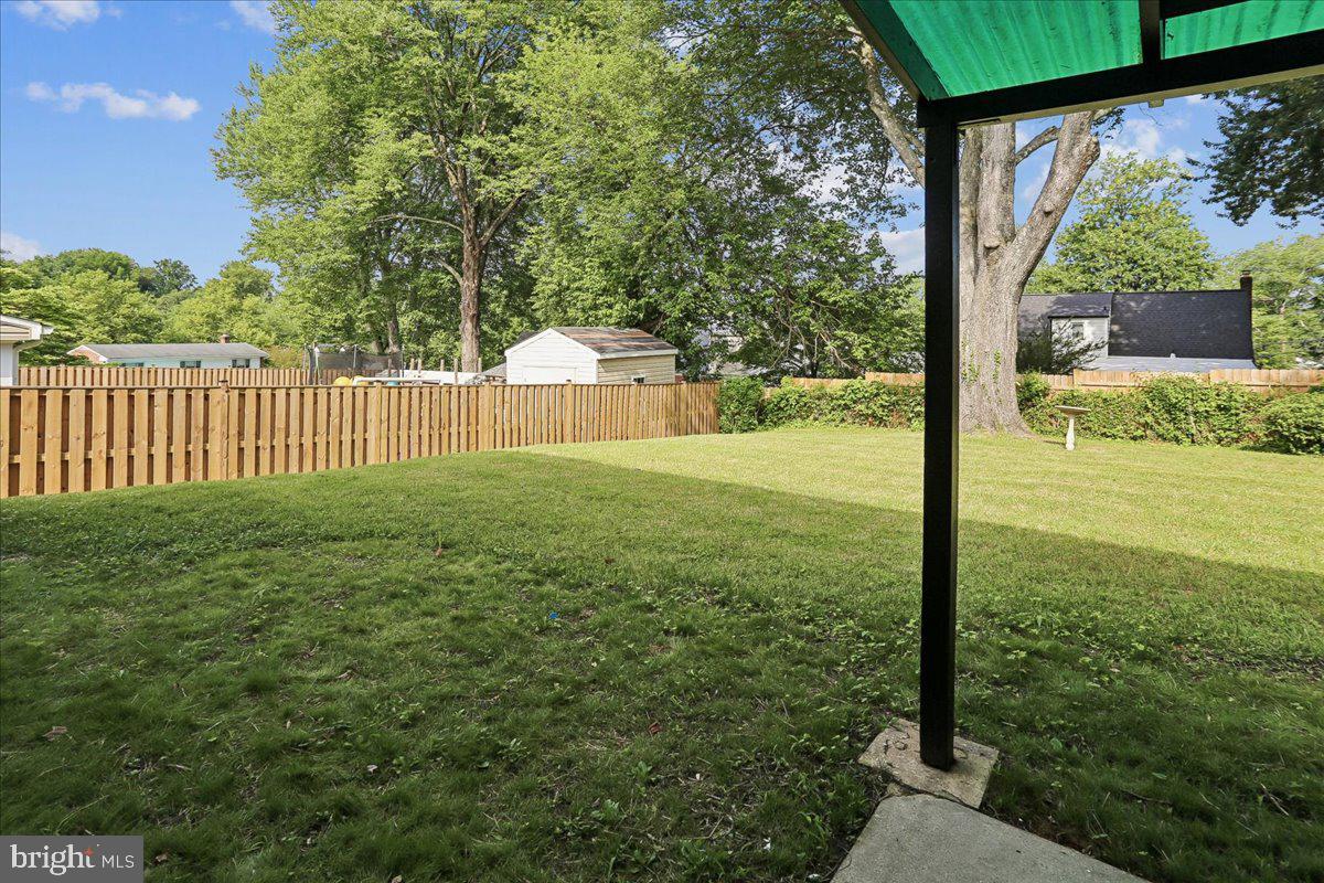 3515 Kayson Street Silver Spring, MD 20906 - Photo 42 of 49 Covered Patio & View of Fenced Rear Yard