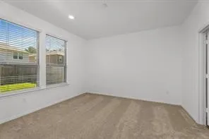 an empty room with window