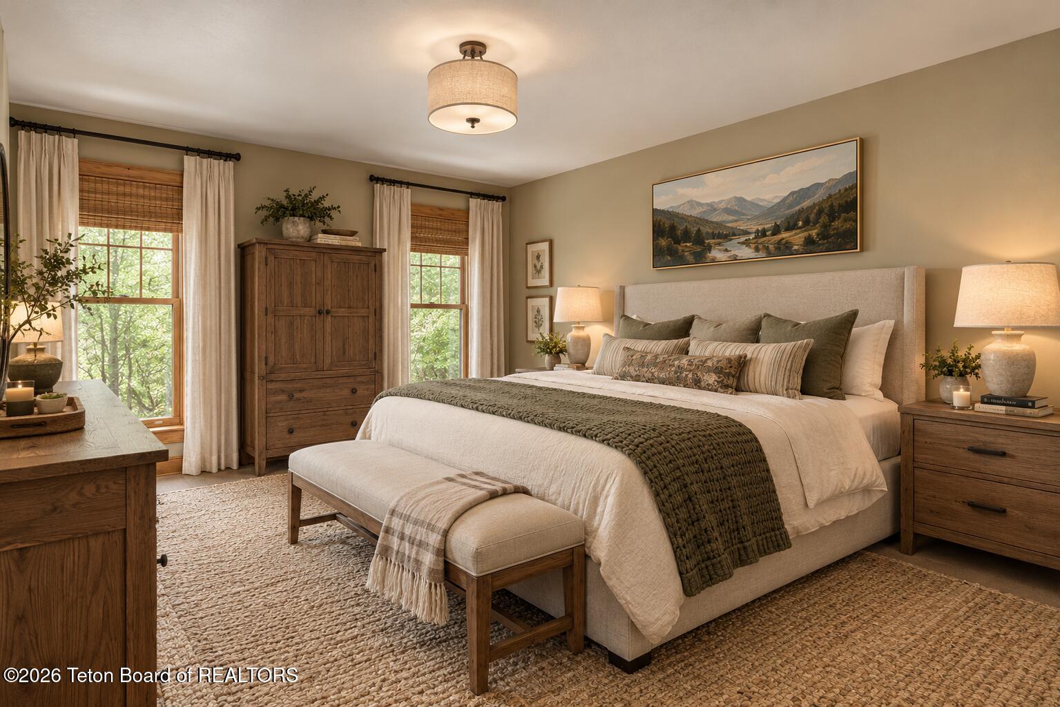 Guest Bedroom 1(AI Staged)