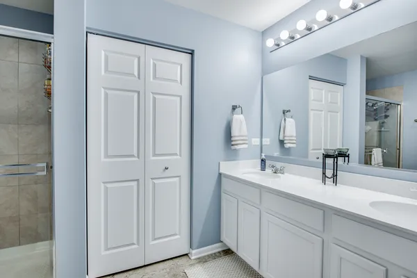 a view of a livingroom with furniture and a flat screen tv