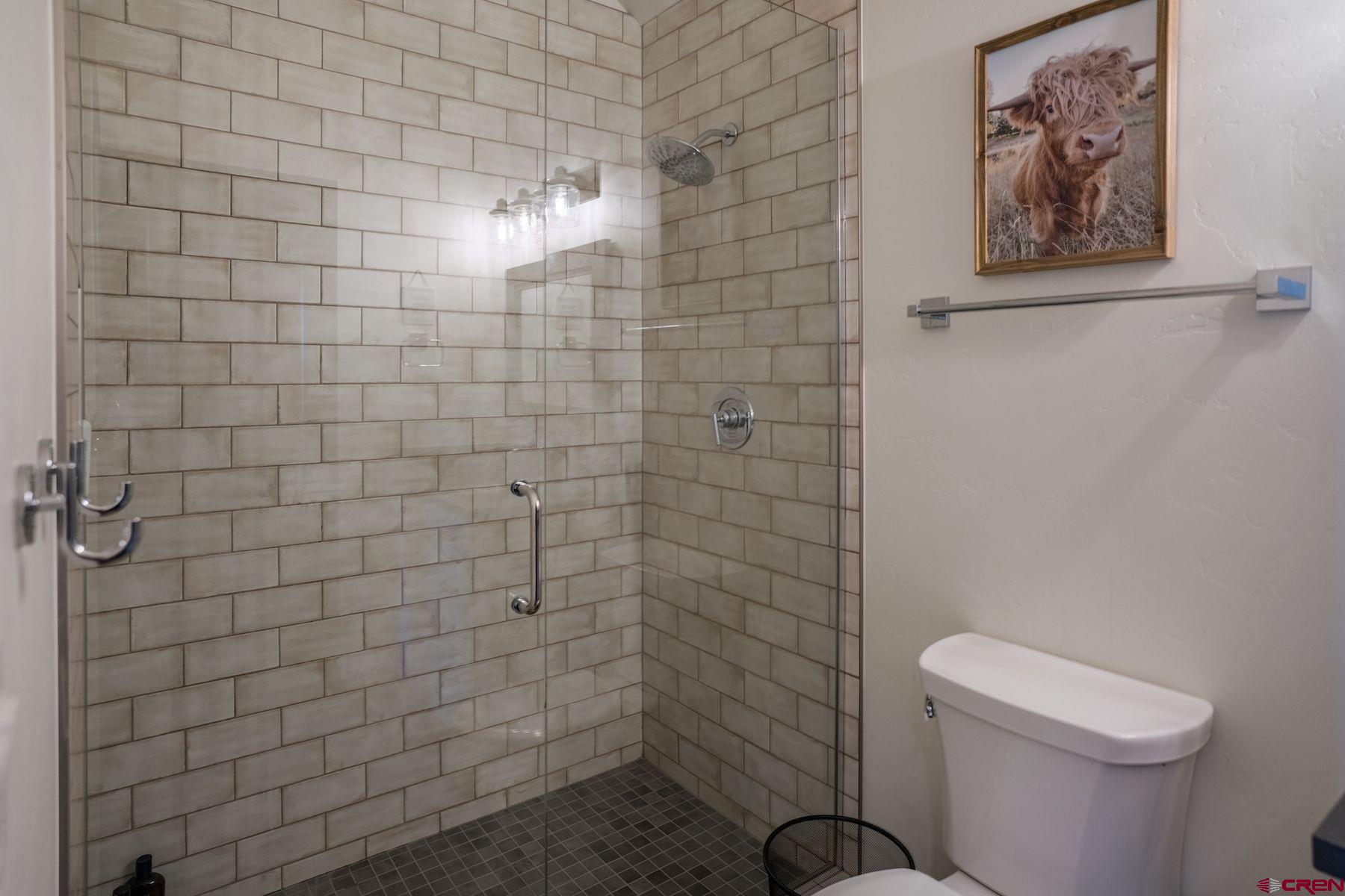 67 Range Road Durango, CO 81303 - Photo 25 of 34 a bathroom with a toilet and a shower