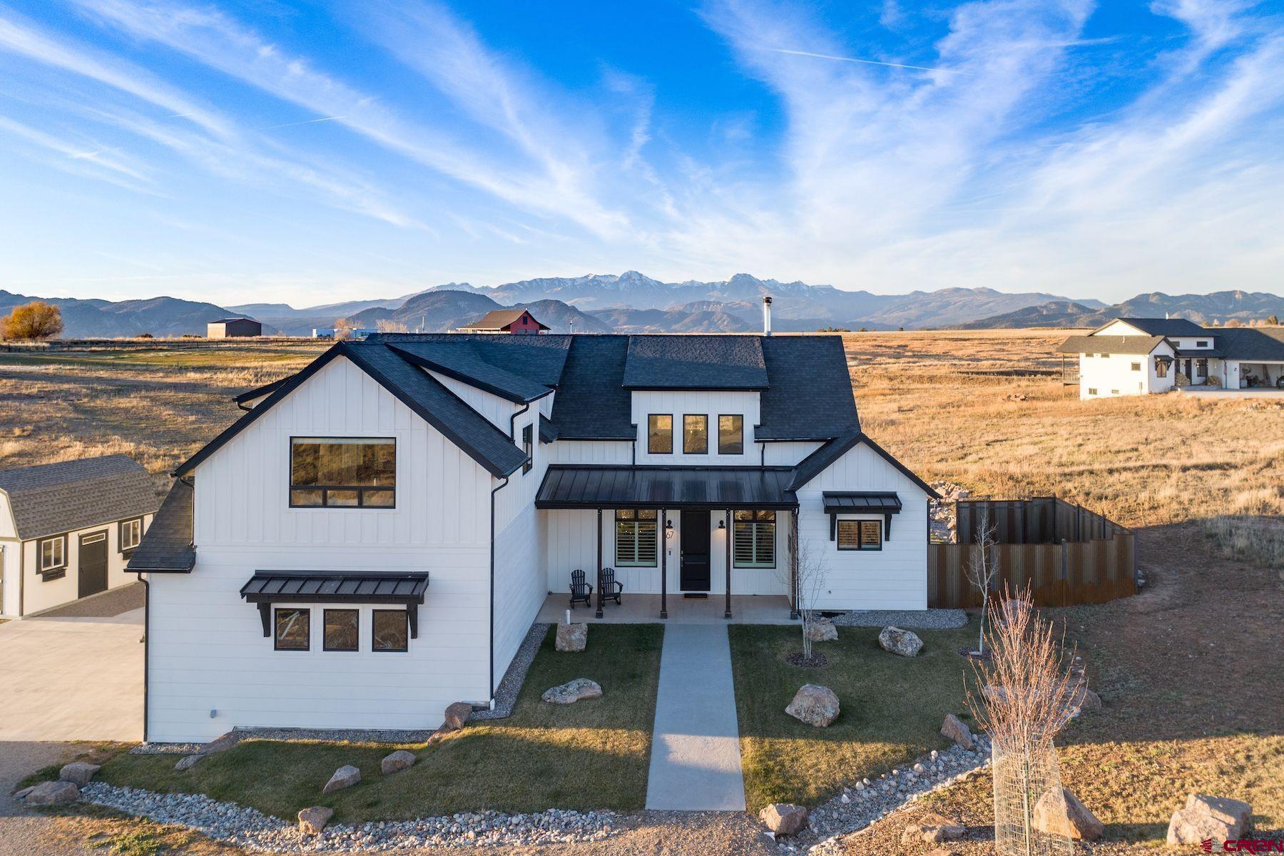 67 Range Road Durango, CO 81303 - Photo 31 of 34 a aerial view of a house with swimming pool and sitting space