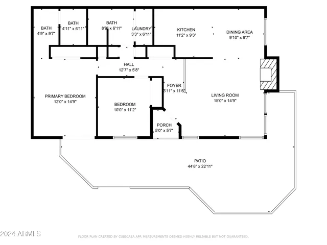 a backyard of a house