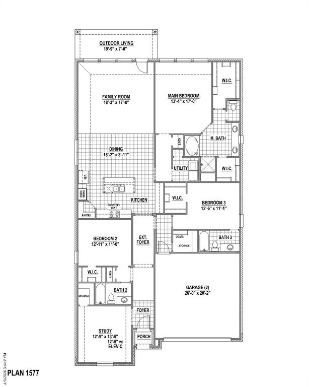 4307 Azalea Trail Oak Point, TX 75068 - Photo 4 of 4 Floor plan