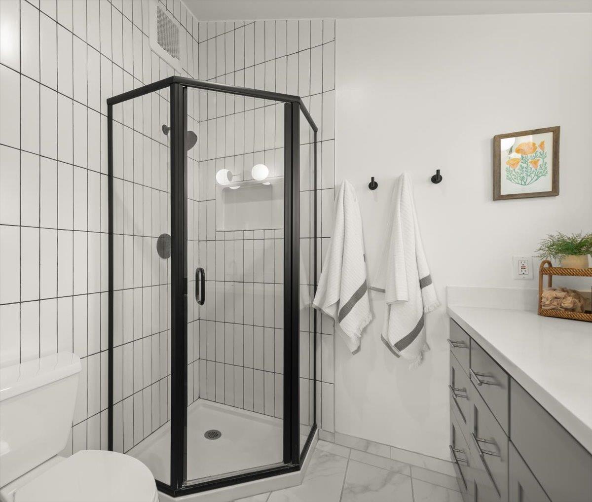 2715 Lafayette Street Soquel, CA 95073 - Photo 24 of 53 a bathroom with a shower and a sink