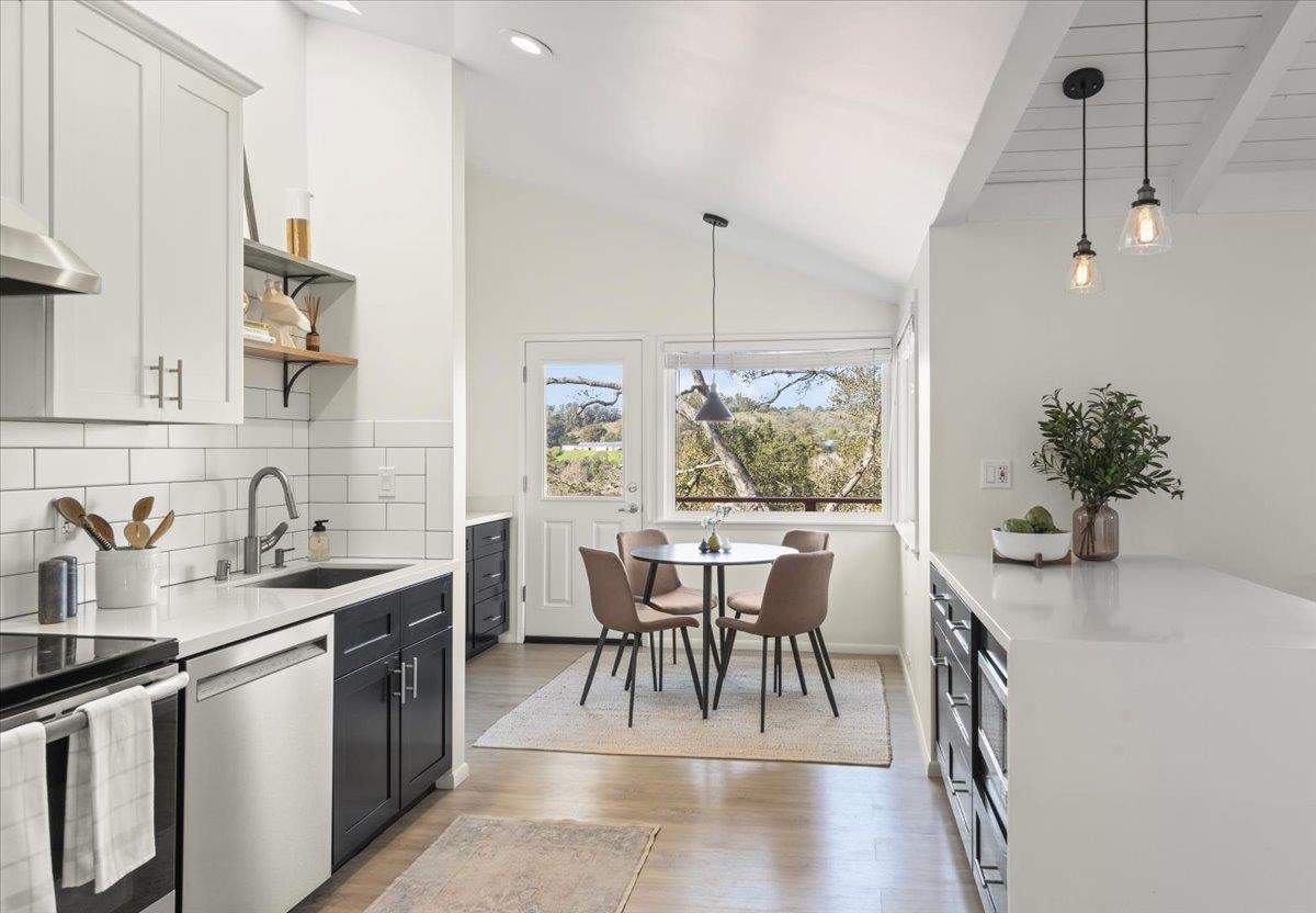 2715 Lafayette Street Soquel, CA 95073 - Photo 5 of 53 a view of a dining room and chairs in a kitchen