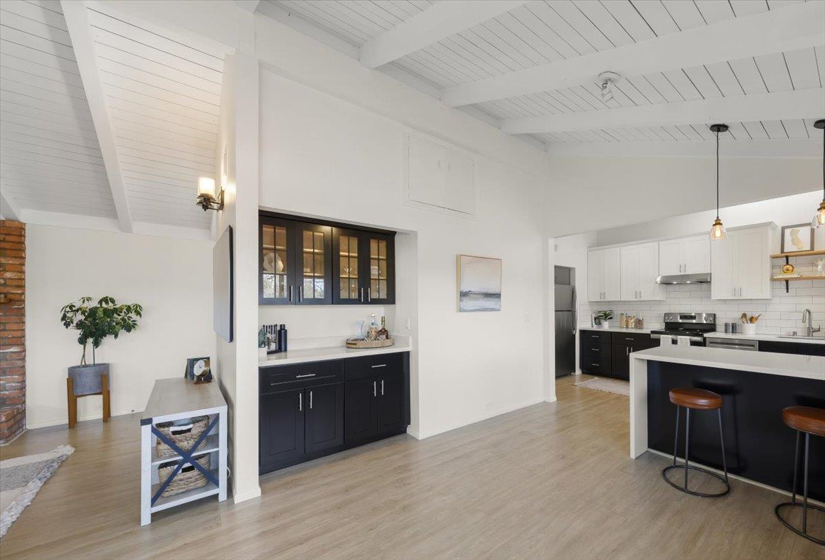 2715 Lafayette Street Soquel, CA 95073 - Photo 9 of 53 a view of kitchen with sink and living room
