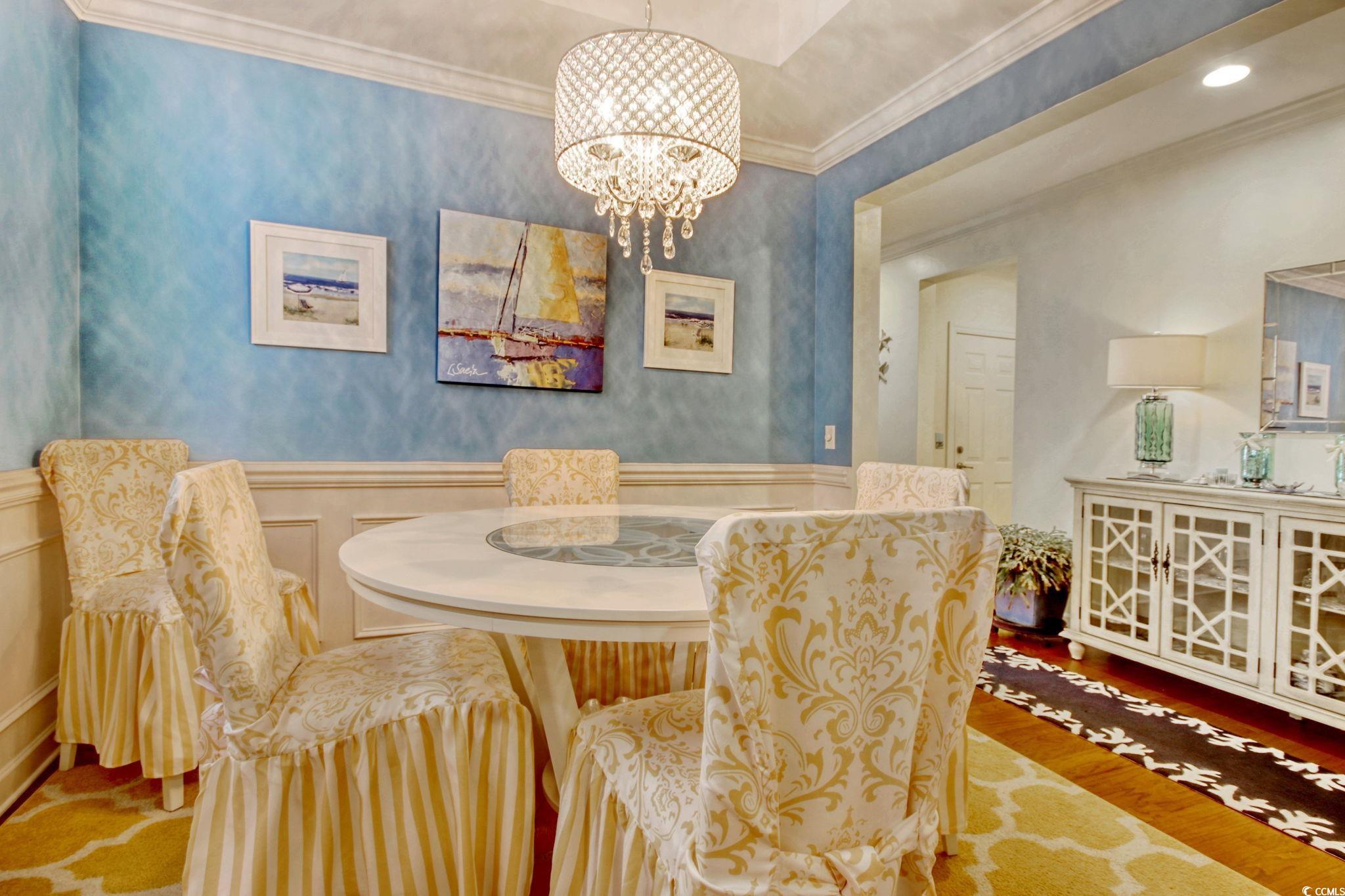 1878 Heritage Loop Myrtle Beach, SC 29577 - Photo 11 of 40 Dining space with a notable chandelier, a decorati