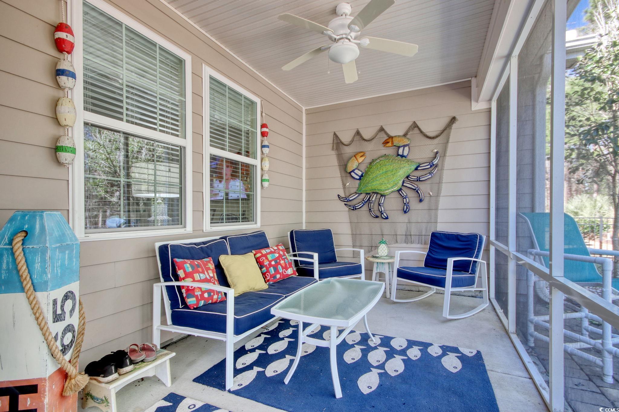 1878 Heritage Loop Myrtle Beach, SC 29577 - Photo 29 of 40 Sunroom / solarium with a ceiling fan