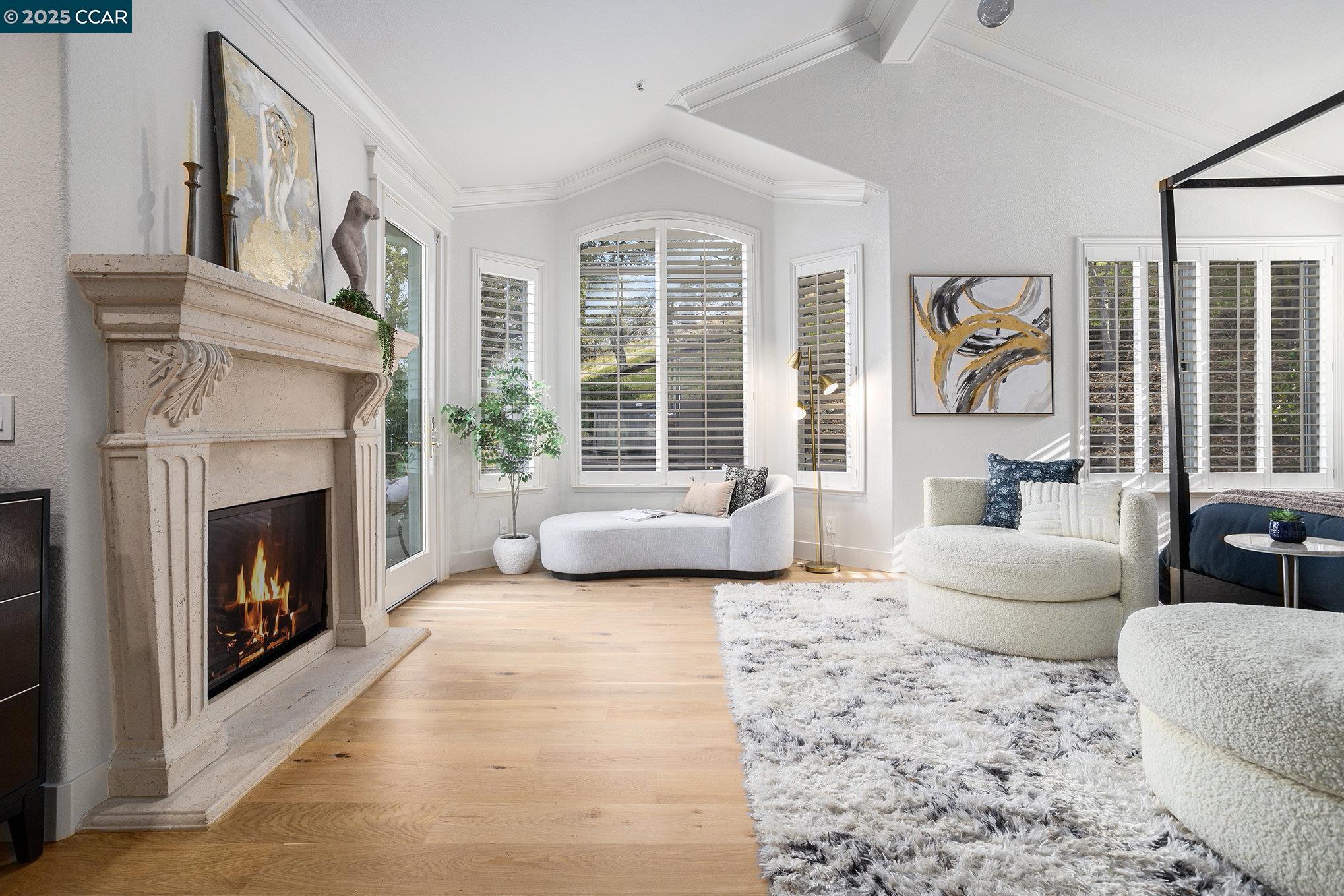 2199 Hidden Pond Road Lafayette, CA 94549 - Photo 25 of 40 a living room with furniture and a fireplace
