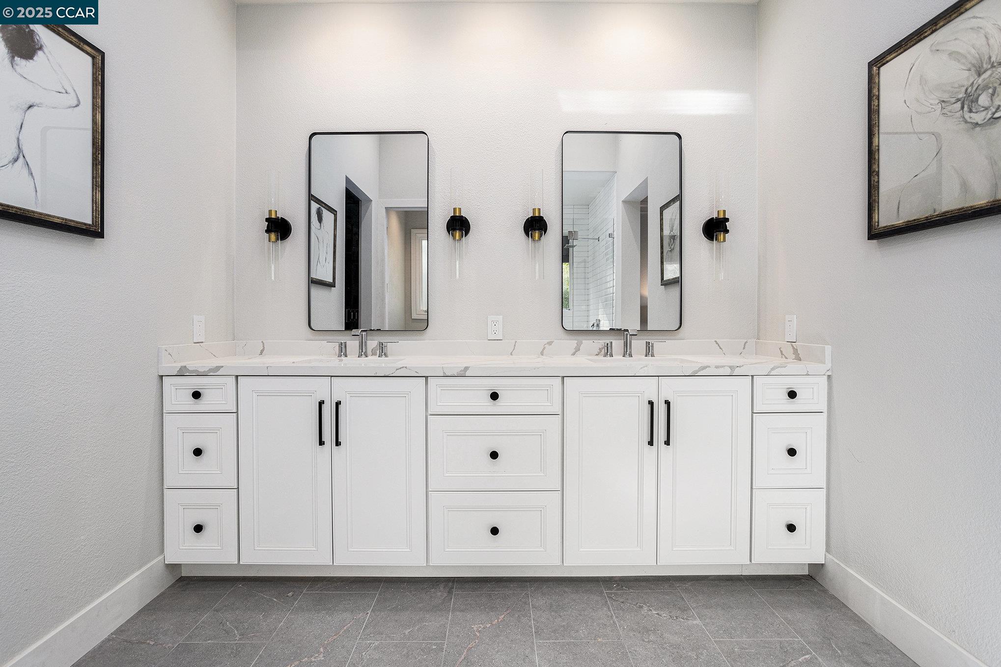 2199 Hidden Pond Road Lafayette, CA 94549 - Photo 27 of 40 a bathroom with white cabinets and a sink